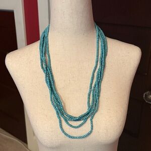 Twine & Twig layered turquoise necklace